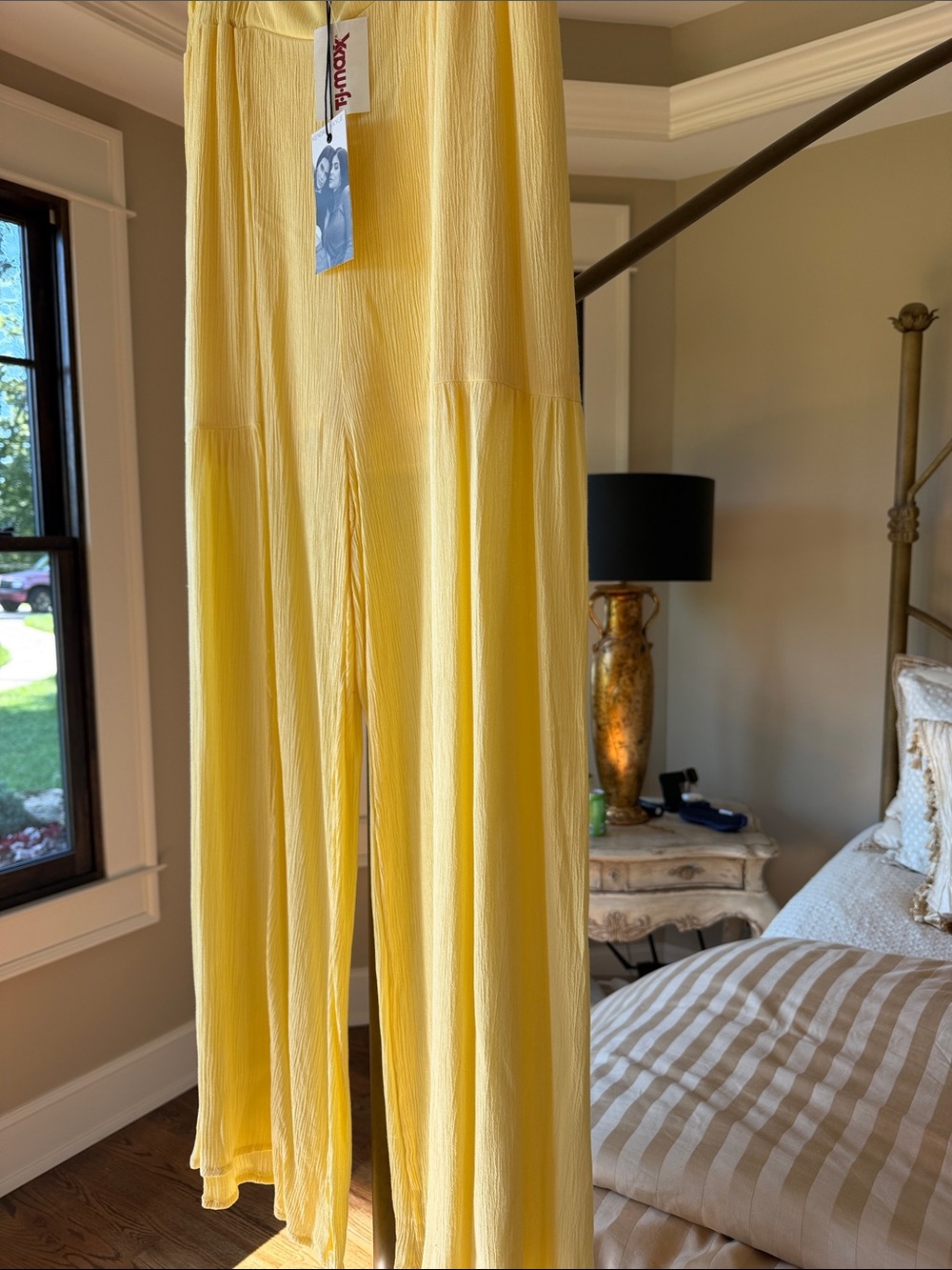 Kendall & Kylie Yellow Wide-Leg Jumpsuit